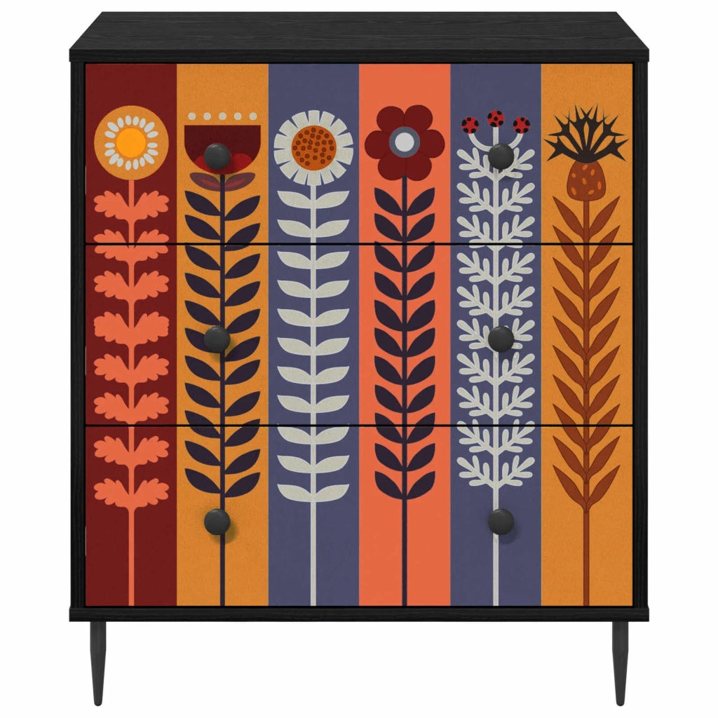 Cassettiera ESSEN Stampa di girasoli 66 x 36,5 x 76 cm 8007382