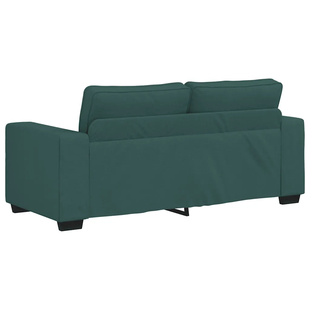 Divano a 2 Posti-Sofa 2 Posti Verde Scuro 140 cm in Tessuto 791455