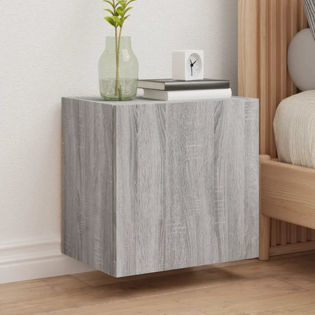 Mobile TV Parete-Credenza per TV sospesa-Console TV  Grigio Sonoma 40,5x30x40 cm Legno Multistrato