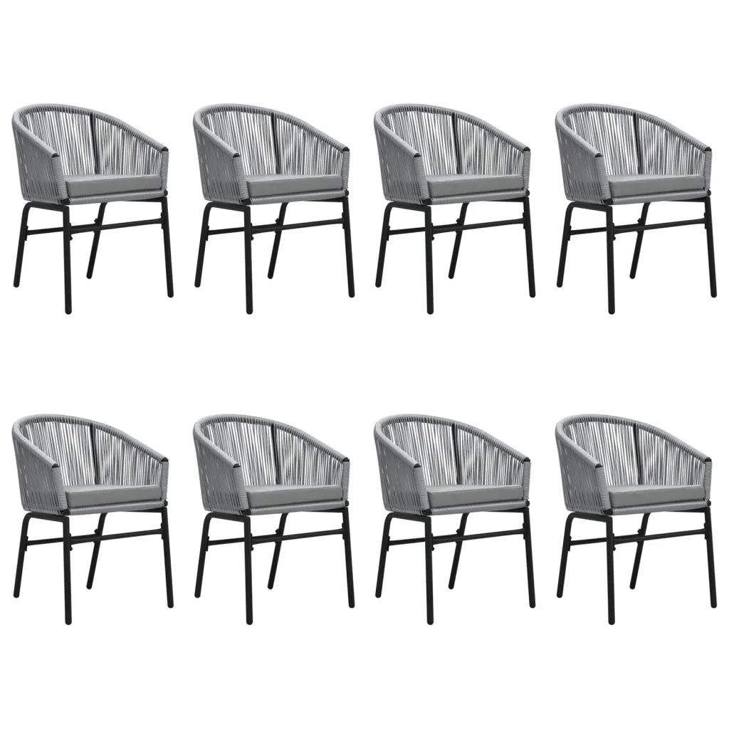 Set Mobili da Pranzo da Giardino 9 pz Antracite cod mxl 39402