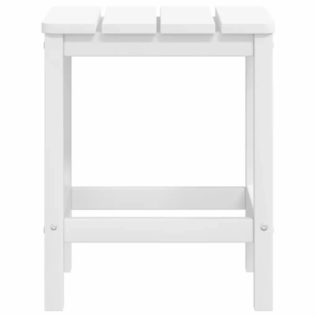 Sedie Giardino con Poggiapiedi e Tavolo Adirondack HDPE Bianco cod mxl 74504