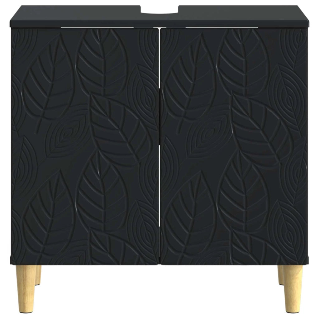 Armadio per Lavabo da Bagno DELFT Nero 59,5 x 31,5 x 59 cm 897006