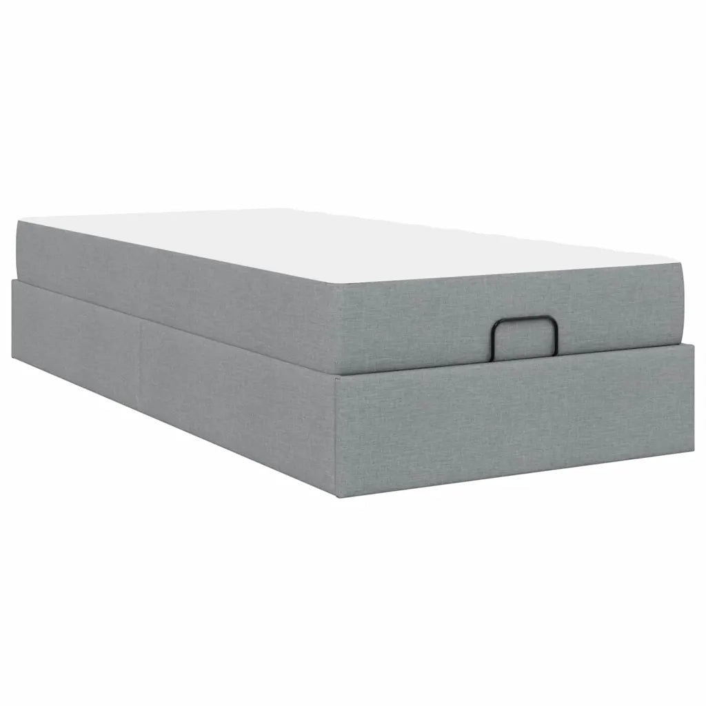 vidaXL Struttura del letto Grigio chiaro 80 x 200 cm Tessuto