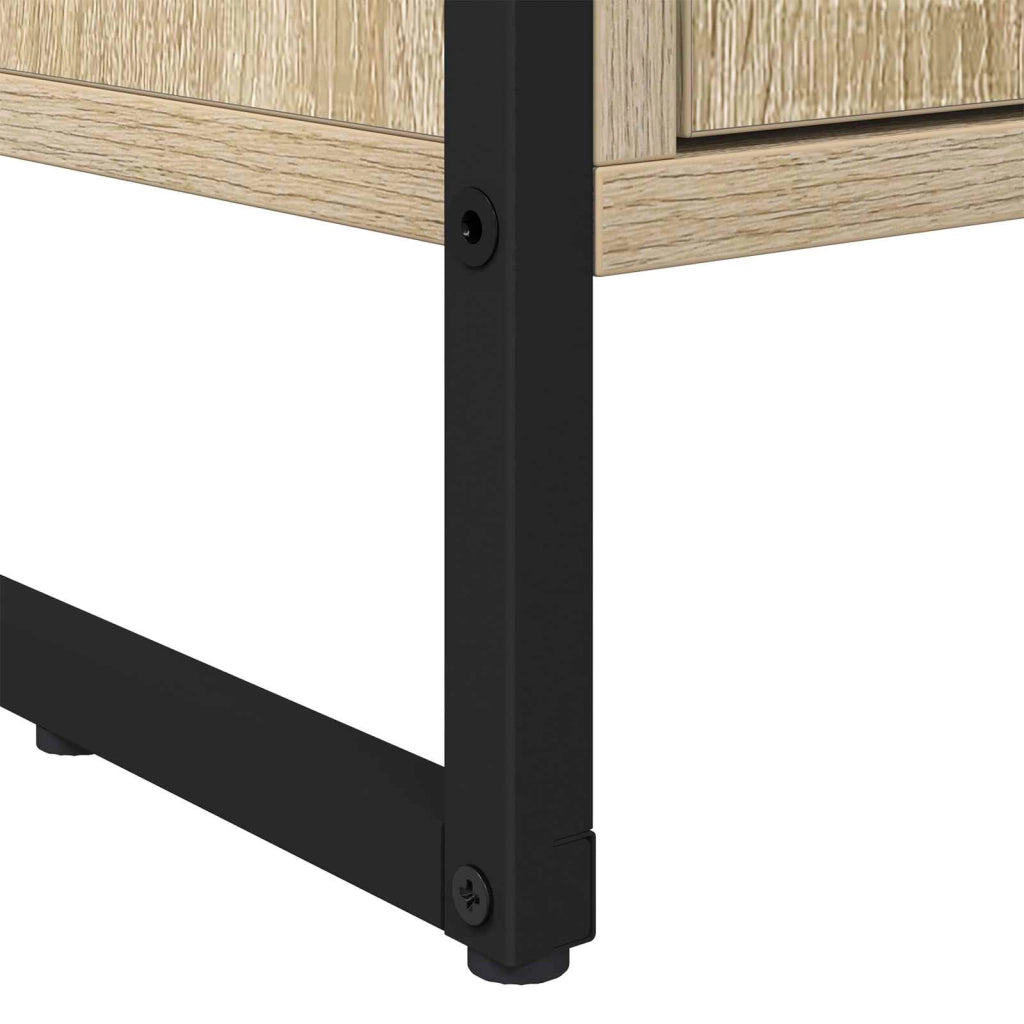Set di 2 moderni e pratici mobili alti rettangolari 60 x 36 x 200 cm realizzati in legno ingegnerizzato Sonoma 02_0056098