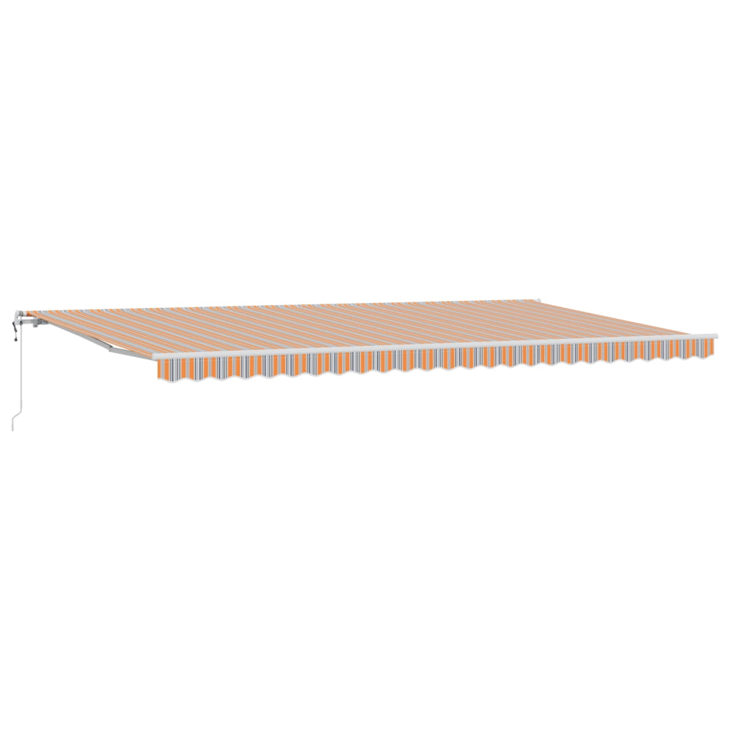 Tenda Retrattile Automatica con Righe Multicolore, 600x300 cm