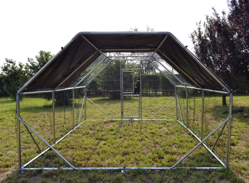Recinto da giardino XXL di 4x3x2 metri con porta e tettoia impermeabile resistente ai raggi UV