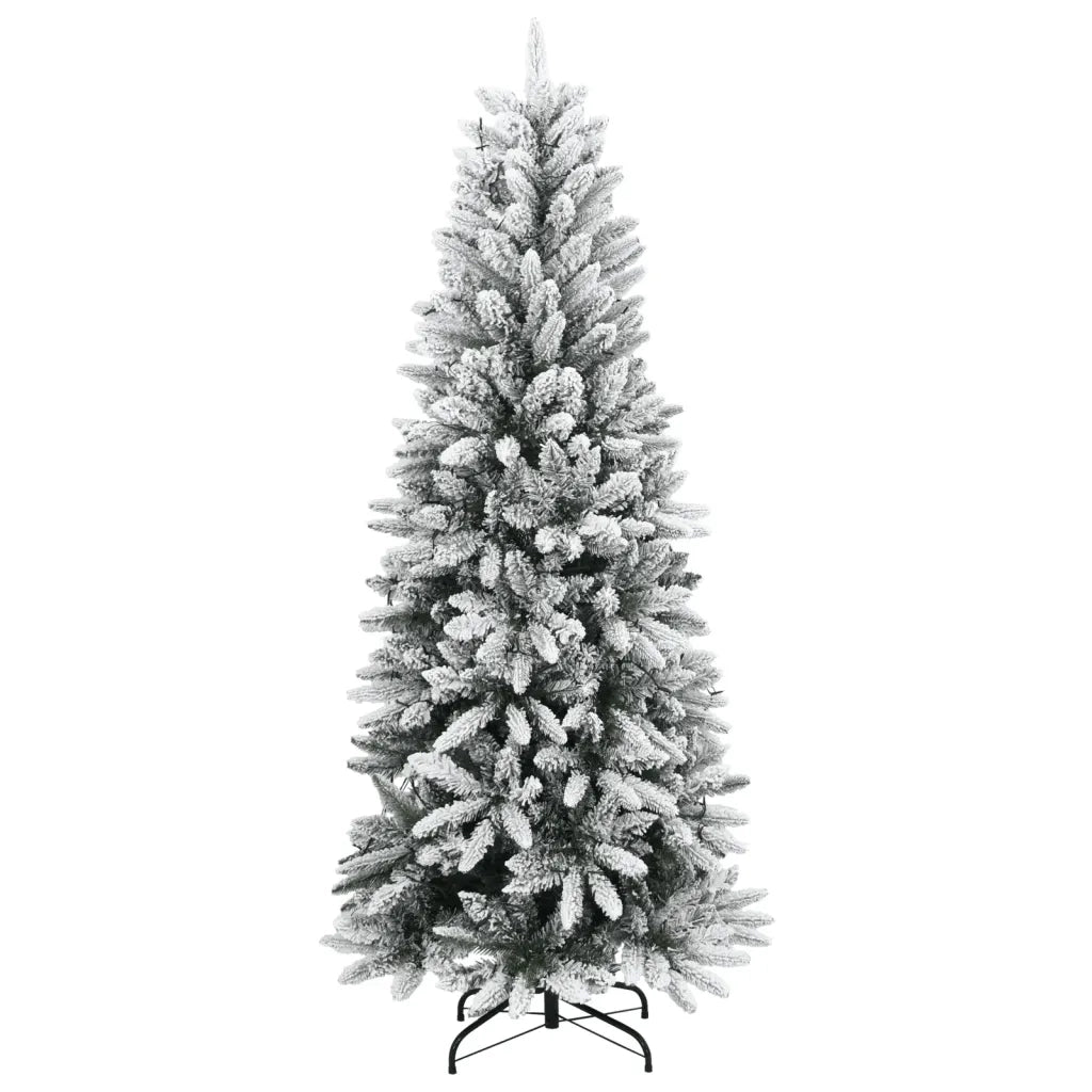 Albero di Natale | Decorazioni natalizie Artificiale con 150 LED e Neve Fioccata 120 cm