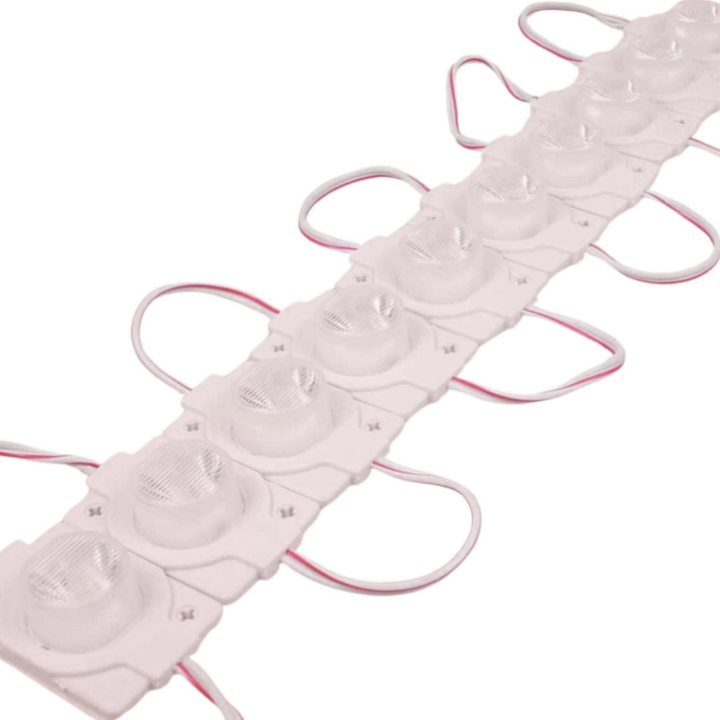 10 Moduli Mattone LED 12V 1,5W 190lm Bianco 6000K IP67 Angolo Asimmetrico 10°x60°