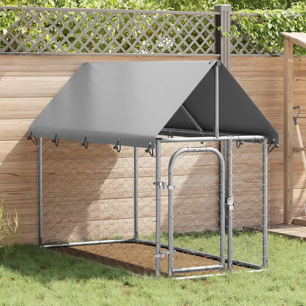 Gabbia per Cani da Esterno con Tetto 200x100x150 cm CFW1187157