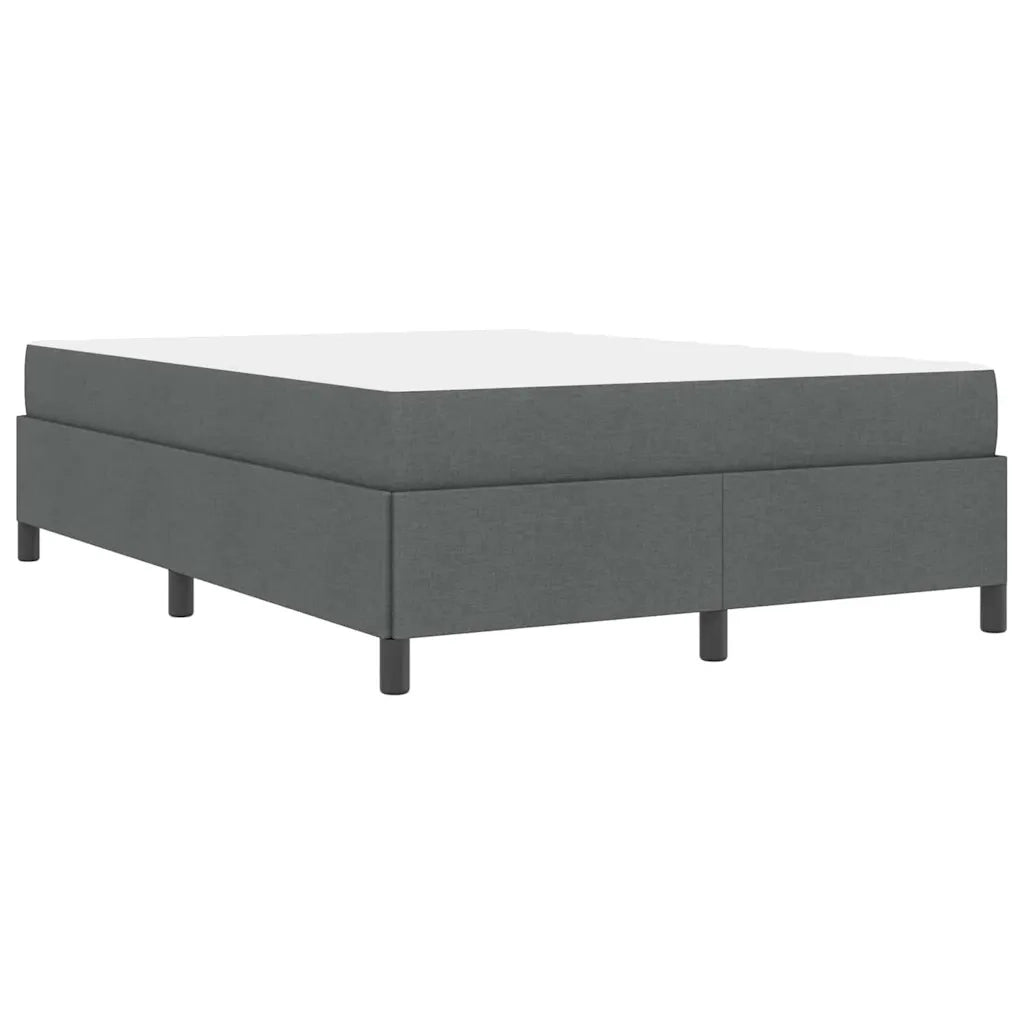 vidaXL Letto a molle Grigio scuro e Nero 140 x 190 cm