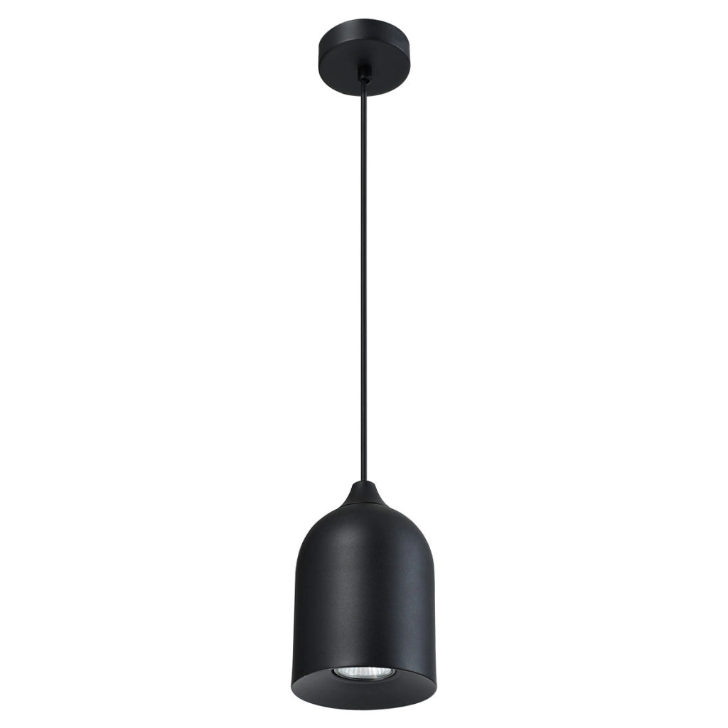 Lampada a sospensione minimal nera 1xGU10 8W Nilo Light Prestige