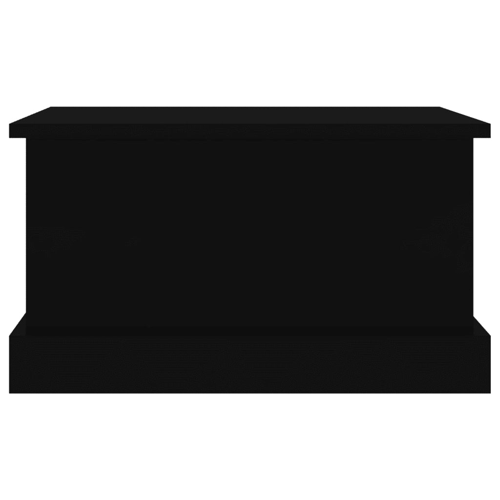 Contenitore Portaoggetti Nero 50x30x28 cm Legno Multistrato 816497