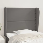 Testiera ad Orecchio-Testata con Orecchie Grigio 103x23x118/128cm in Similpelle 949717