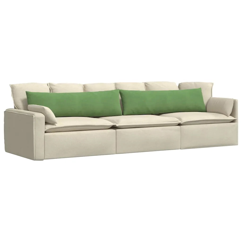 Cuscini da Divano 2 pz | Cuscini per sedie Verde chiaro 145 x 40 cm