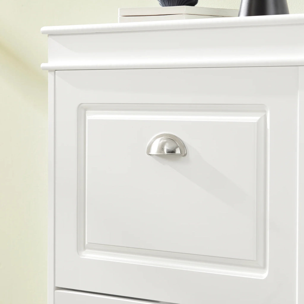 Scarpiera salvaspazio Slim con 3 ante Portascarpe Salvaspazio Regolabili 52x23x117cm Bianco FSR94-W