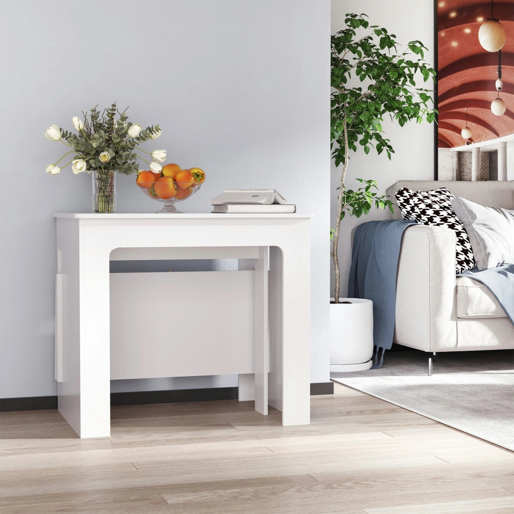 Tavolo da pranzo allungabile per 4-6 persone ¨C zephmum ¨C bianco 180x85x75 cm