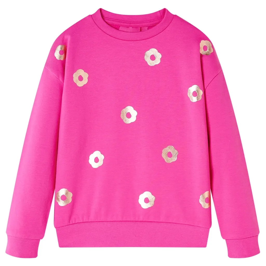 Felpa da Bambina Rosa Scuro 140cod mxl 84679