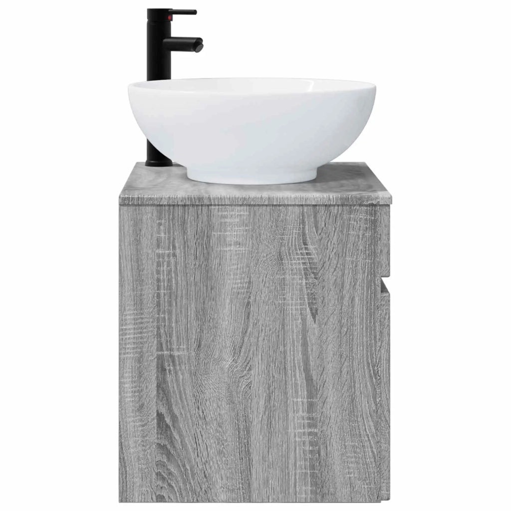 Mobile lavabo da parete Sonoma grigio 49 x 44,5 x 66,5 cm