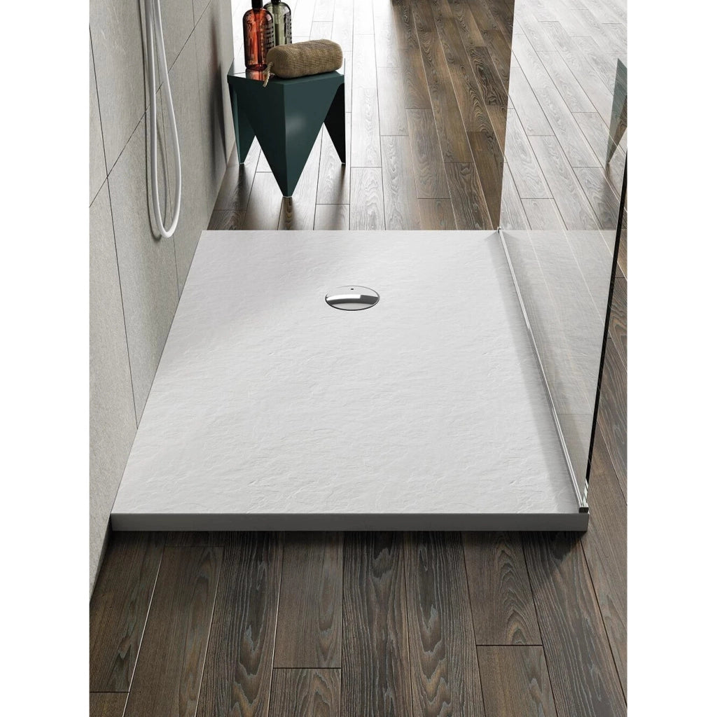 PIATTO DOCCIA STONE 80X100XH3,5CM BIANCO EFFETTO A