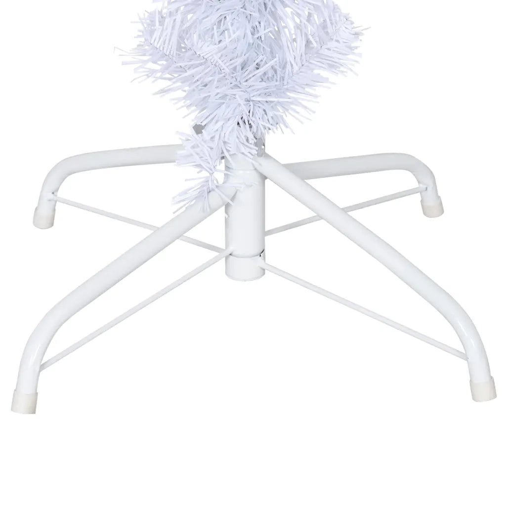 Albero di Natale Artificiale Capovolto con Base Bianco 120 cm 344665