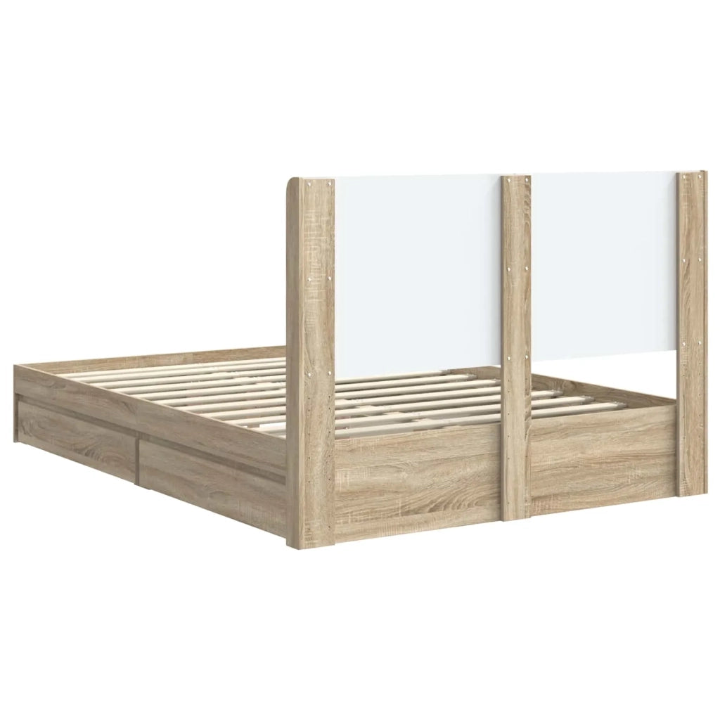 Struttura del letto con stoccaggio e testata 3 pcs 3414021