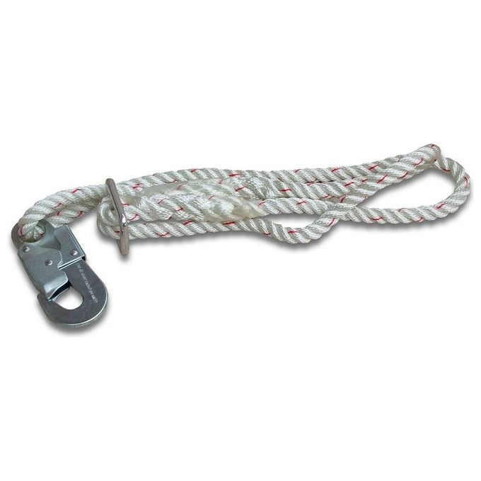 Newtec Geco 2 Cordino di Sicurezza Regolabile Fune Kernmantel Poliammide 12 mm 2 m EN 354 EN 358