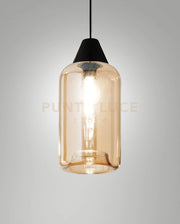 EDISON 3491-59-125 VETRO AMBRA PICCOLO COMPLETO DI CAVO X KIT LUCI d.13,5x23cm