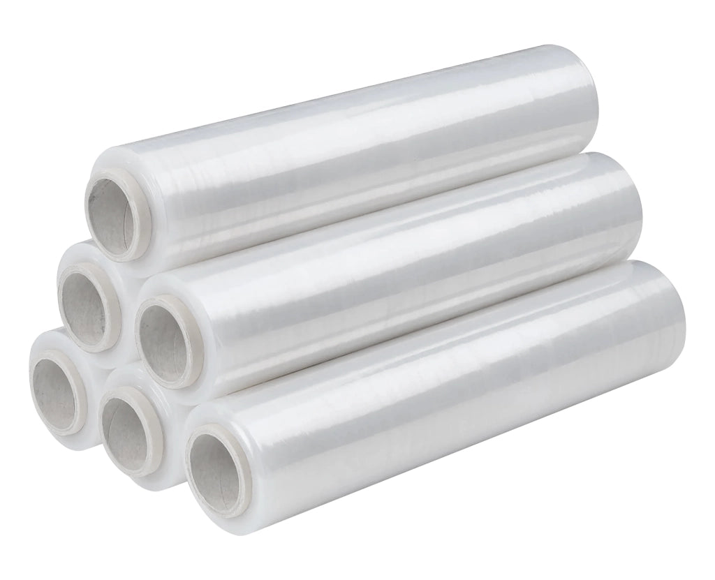 6 Rotoli Pellicola Imballaggio 160 Mt Da 2.2Kg 23 Micron Altezza 50 Cm Prodotto Italiano Estensibile Multiuso Extra Resistente Spedizioni Trasloco Misure e Peso Reali