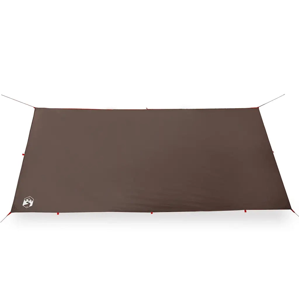 Telone da Campeggio Marrone 406x306 cm Impermeabile 4009598