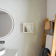Pensile bagno sospeso a giorno 25x25cm color bianco opaco | Ardenne
