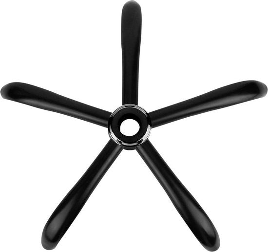 Base sostitutiva per seggiolino da ufficio - Connettori di gas universali - 70 cm - 320 lbs/146 kg - Acciaio lucidato