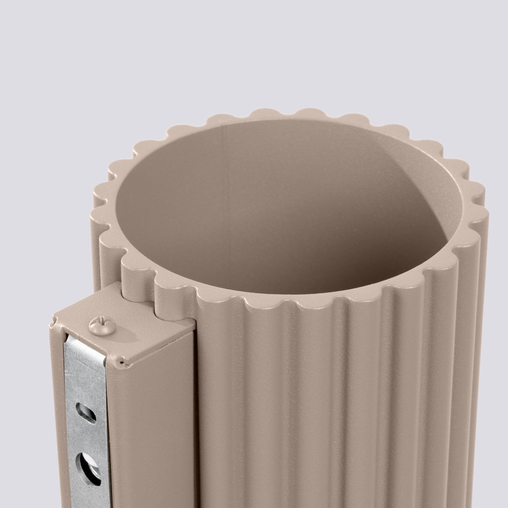 Applique taupe tubo rigato 10cm su-giù G9 VISTAO PureLume