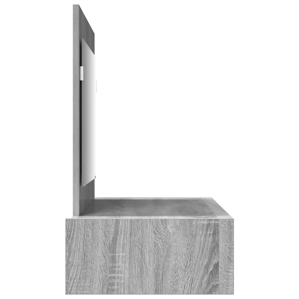 Toeletta | Tavolo da Trucco Grigio 100 x 40 x 70 cm Legno multistrato