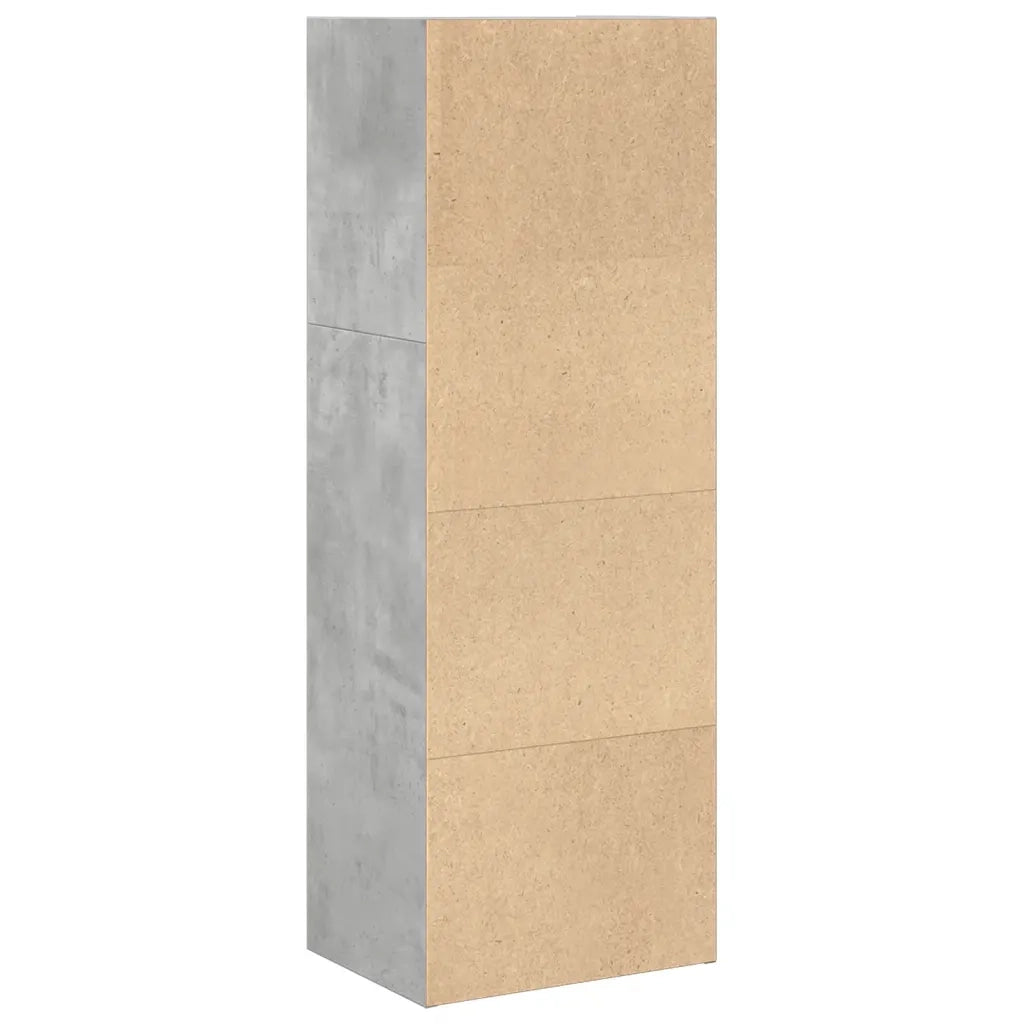 vidaXL Libreria Grigio Cemento 40x30x114 cm in Legno Multistrato