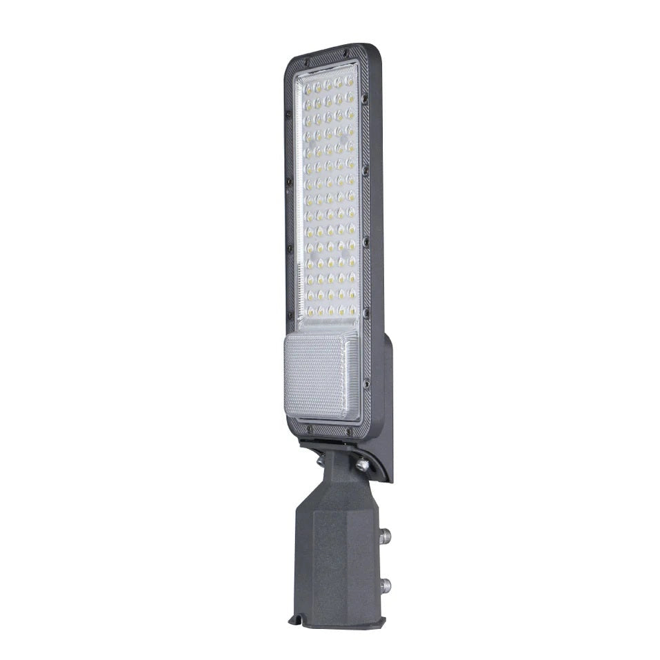 Lampione armatura Stradale LED 50w, 220V, 5000 Lumen, Luce Naturale , Impermeabile IP65, Alluminio, Inclinazione Regolabile