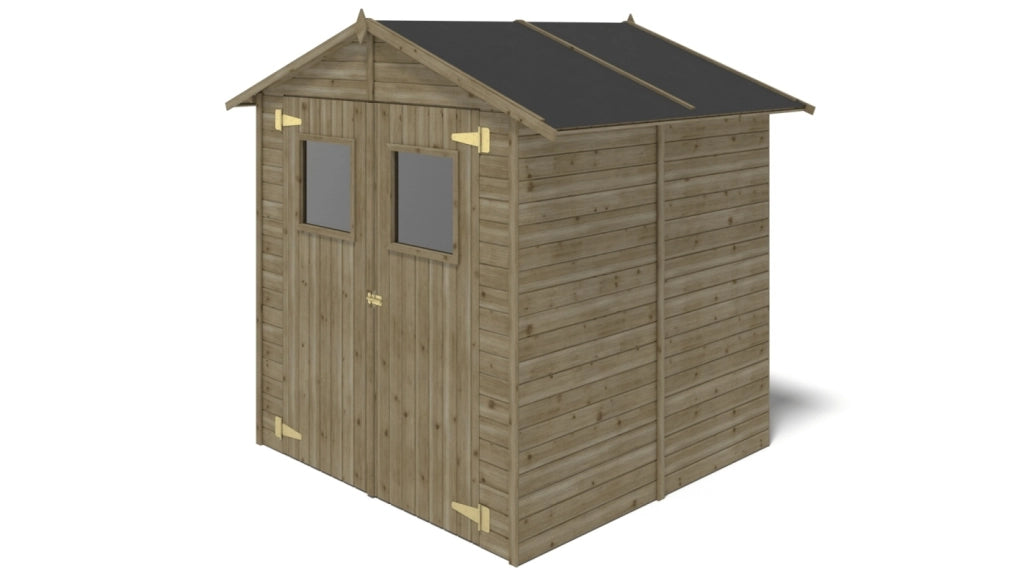 Casetta da giardino in legno 3.46 m2 - 1.9x1.82 m - 12.5 mm - Impregnata - DOM218 - ALTANKA