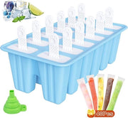 Set di confezione per cubetti di ghiaccio 12 pezzi con cucchiaio e sacchetti di ghiaccio - Riciclabile e BPA libero
