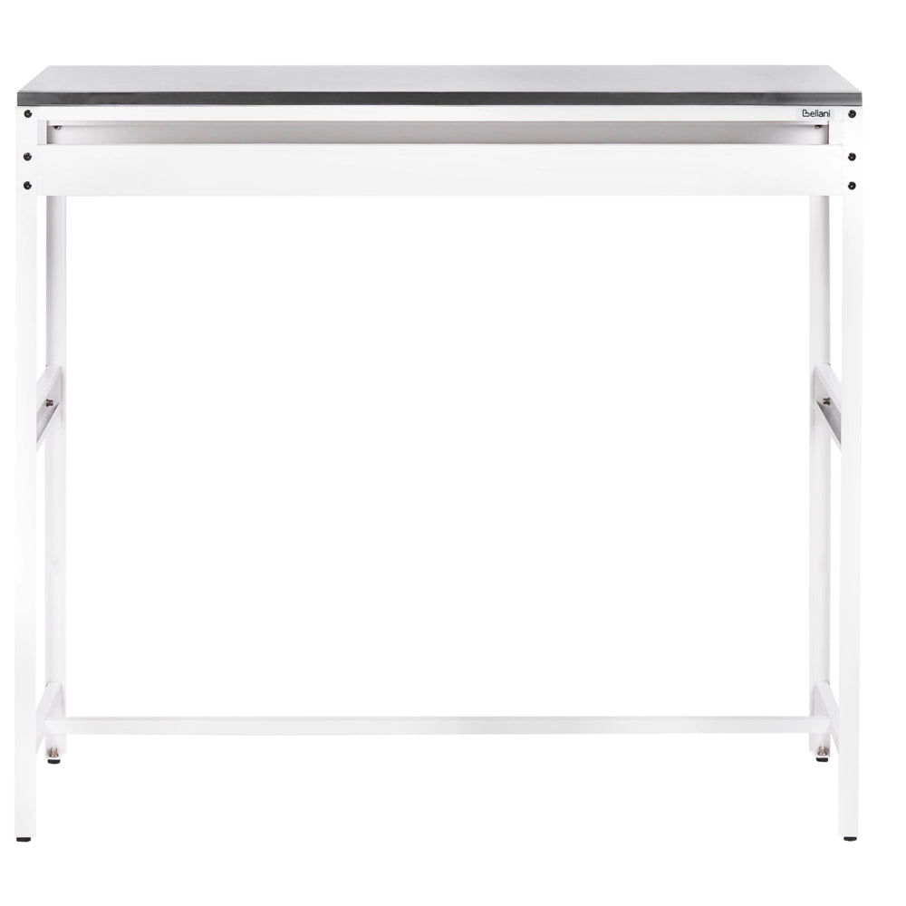 Armadietto da giardino in acciaio a 3 ante con piano in acciaio inox bianco giardino cucina esterno