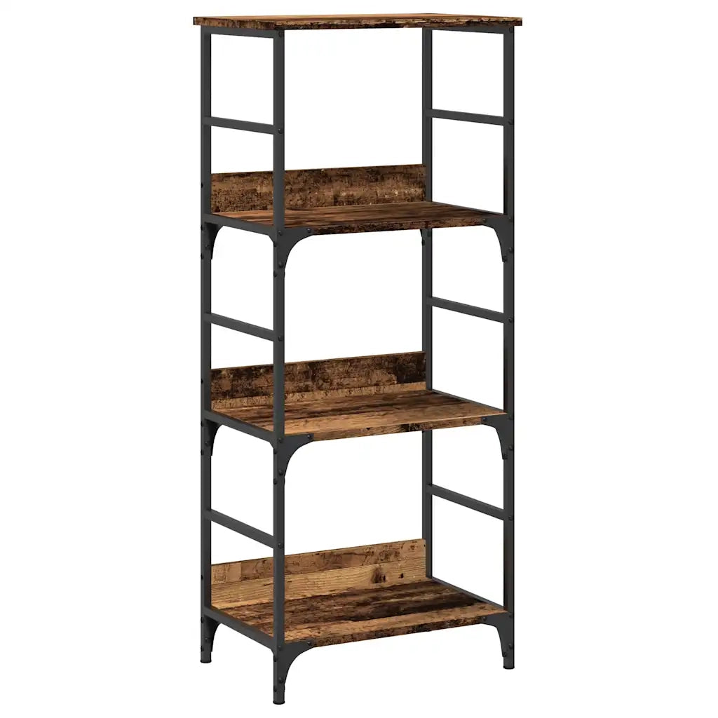 vidaXL Libreria Legno Antico 50x33x117,5 cm in Legno Multistrato