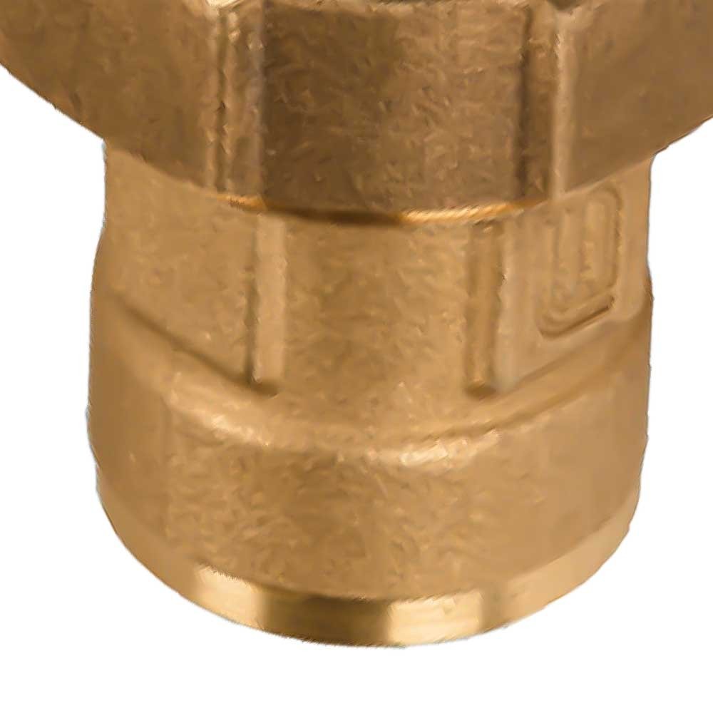 Raccordo diritto femmina in ottone per polietilene