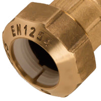 Raccordo diritto femmina in ottone per polietilene