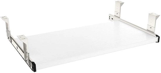 Lavagna da tastiera regolabile - Sotto scrivania - 53 cm - Bianco