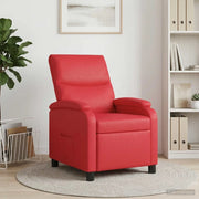 Divano Sedia-Poltrona reclinabile Rosso Similpelle 590911