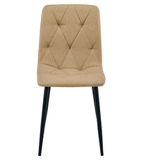 Sedia imbottita VALORA TYRA - Elegante marrone per soggiorno, cucina x2