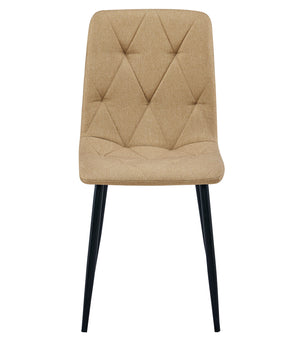 Sedia imbottita VALORA TYRA - Elegante marrone per soggiorno, cucina x2