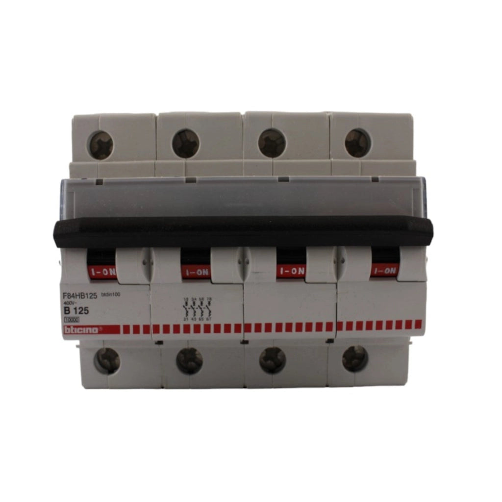 Interruttore magnetotermico 4 poli 4 moduli 125A Bticino