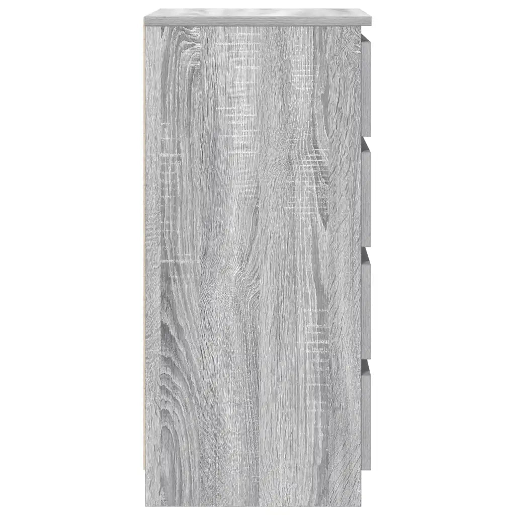 Credenza con Cassetti-Buffet-Armadio da cucina Grigio Sonoma 37,5x35x99 cm in Truciolato