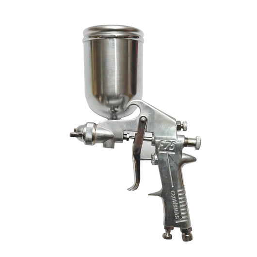 Pistola a spruzzo per verniciatura ad aria compressa 400ml, consumo d’aria 3-8 CFM, ugello 1.5mm, pressione max. 3.5 bar – Crownman