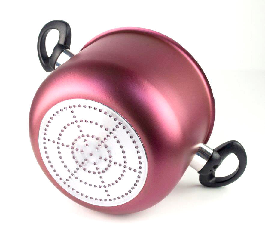 Pentola Pastì in Alluminio Ø 20 cm Antiaderente Induzione Coperchio Colapasta Silex Onion