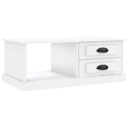 Tavolino da salotto | Tavolino da caff¨¨ | Tavolino da Soggiorno Bianco 90x50x35 cm in Legno Multistrato
